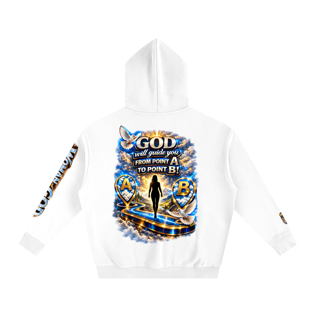 Woman of GOD Walk by Faith Oversize Fleeced Hoodie