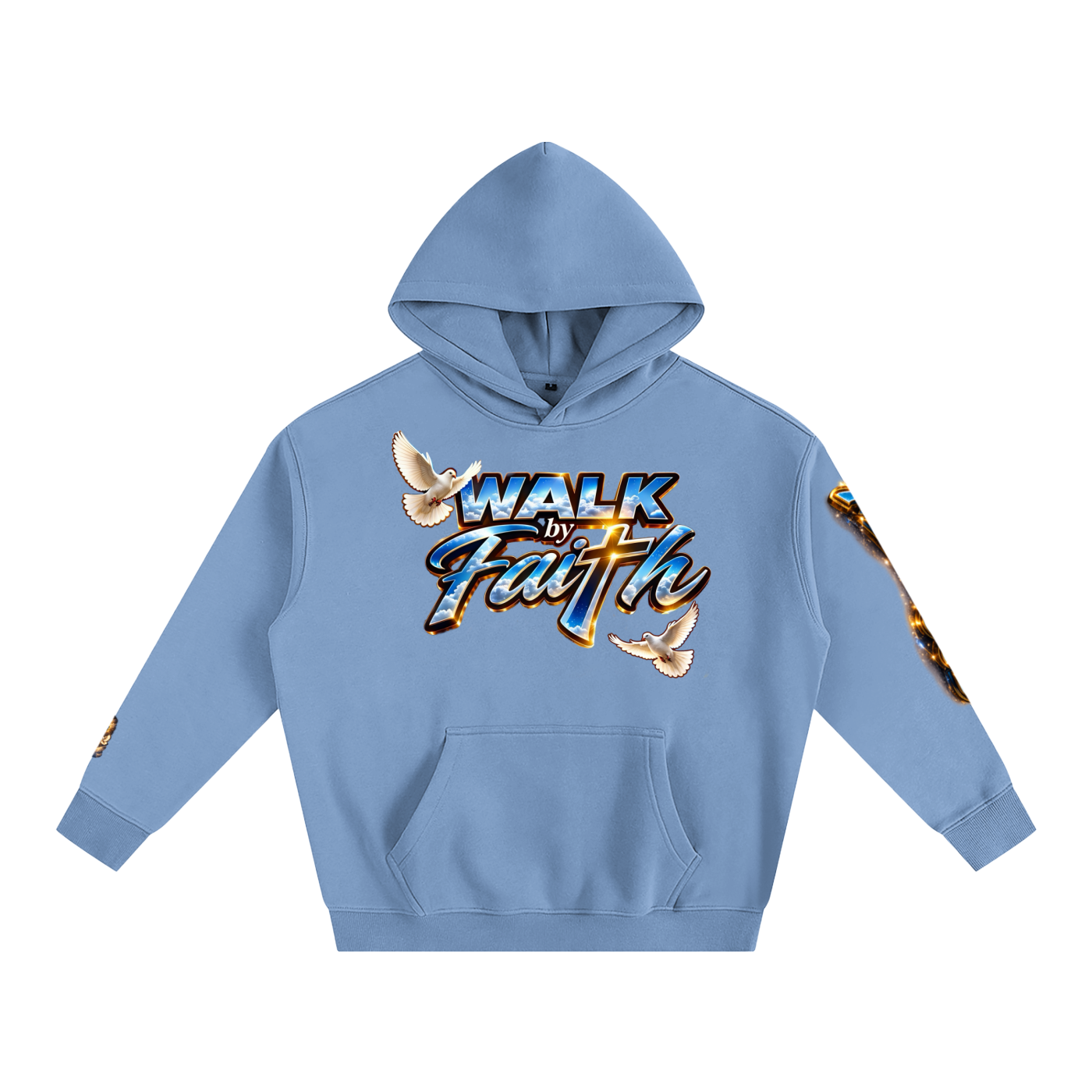 Man of GOD Walk by Faith Oversize Fleeced Hoodie