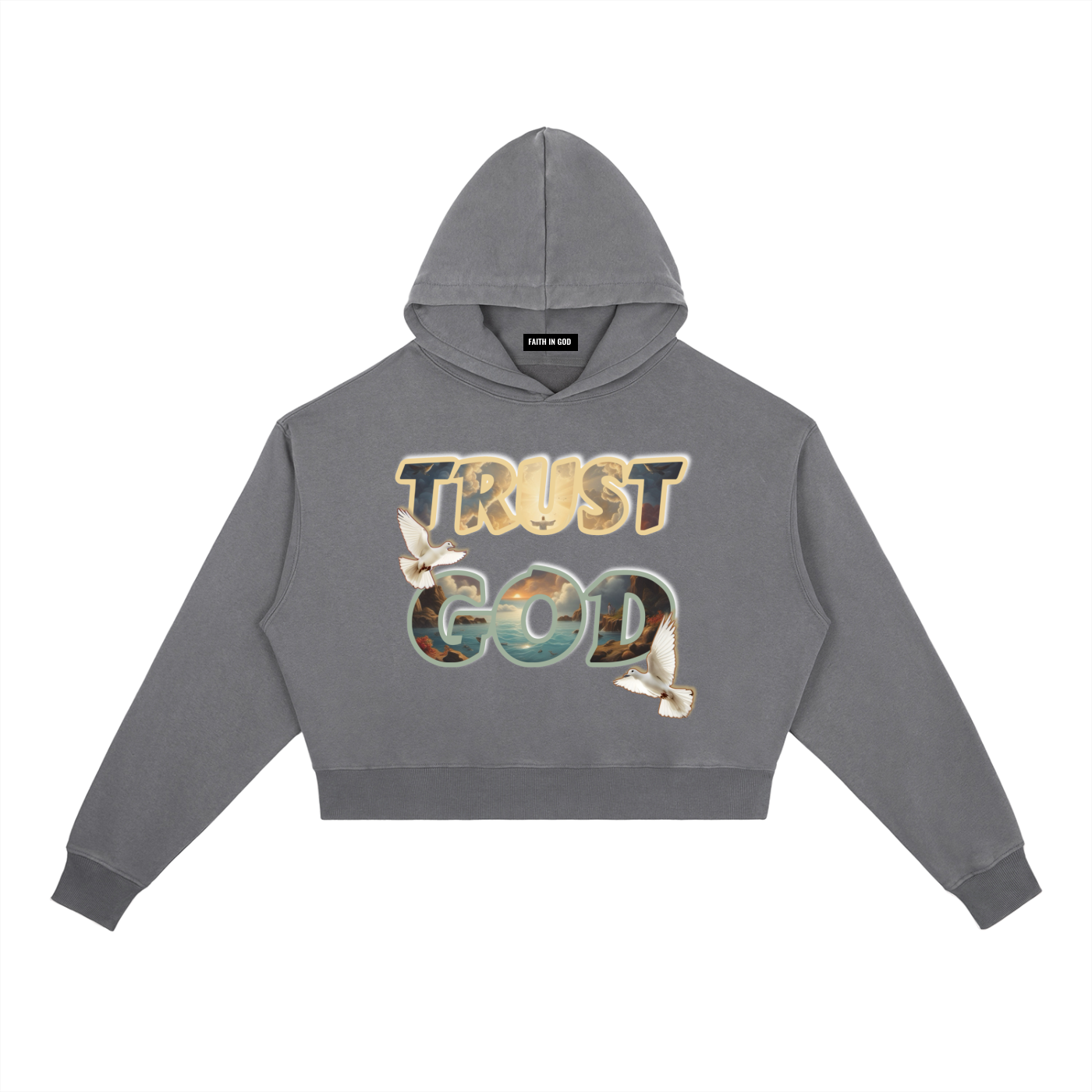 Trust GOD Vintage Washed Women’s Hoodie