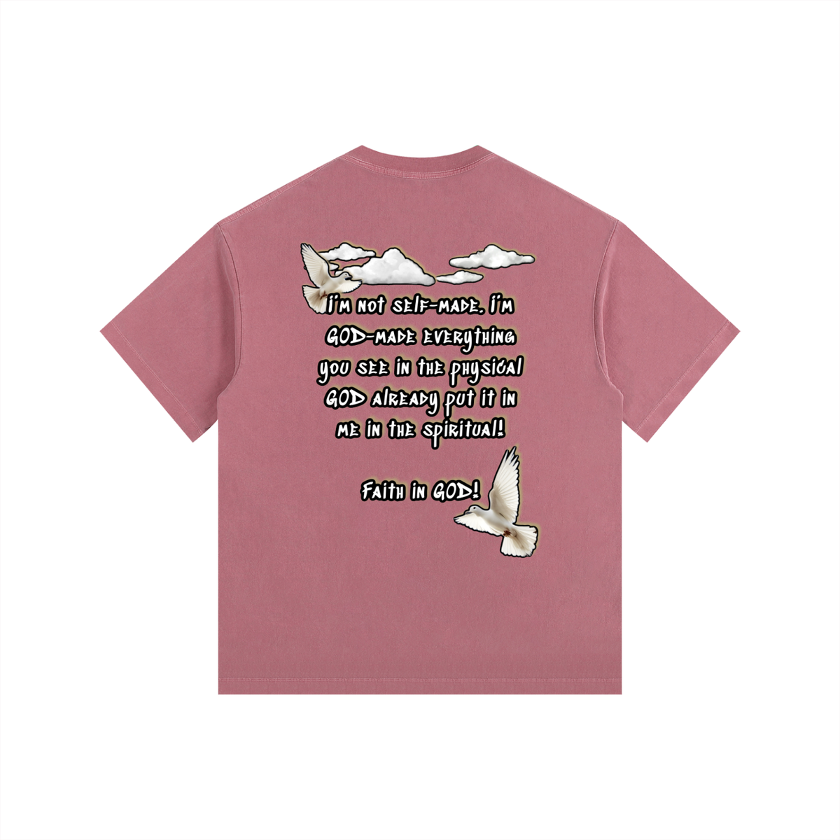 Faith in GOD Vintage Washed Oversized Tee