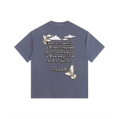 Faith in GOD Vintage Washed Oversized Tee