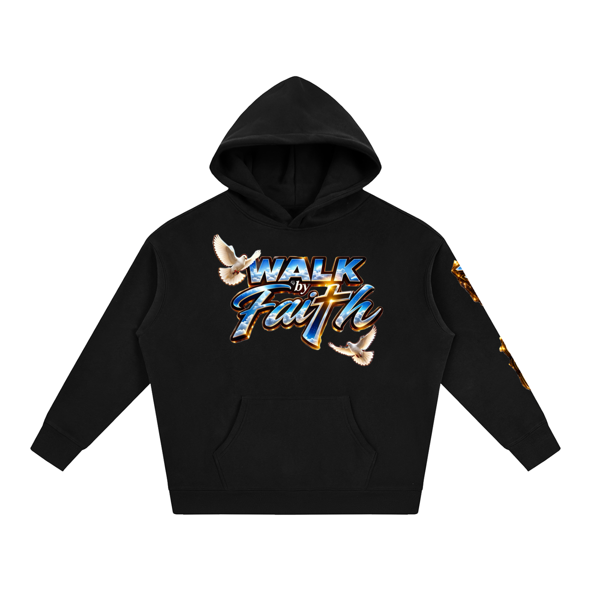 Woman of GOD Walk by Faith Oversize Fleeced Hoodie