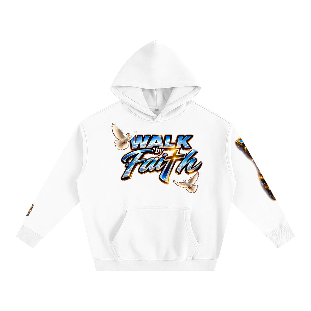 Man of GOD Walk by Faith Oversize Fleeced Hoodie