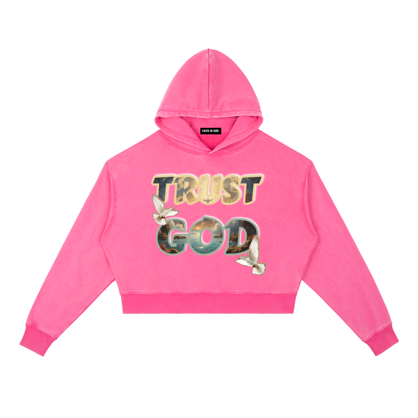 Trust GOD Vintage Washed Women’s Hoodie