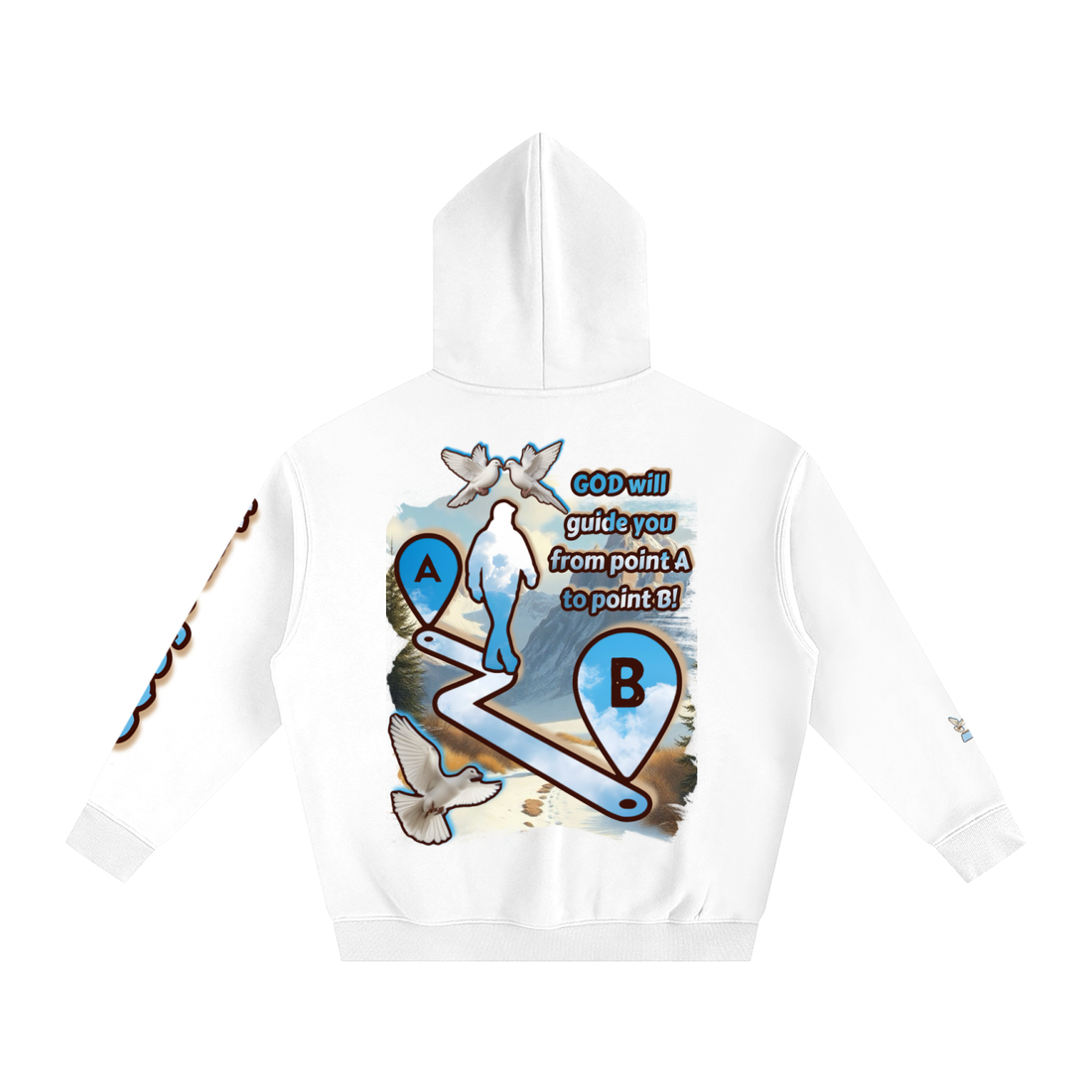 "Man of GOD" Walk by Faith Oversize Fleeced Hoodie