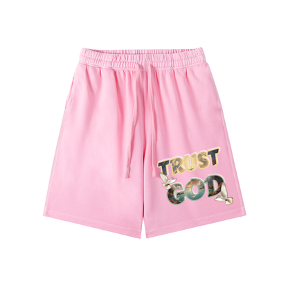 Shorts,Trust god shorts