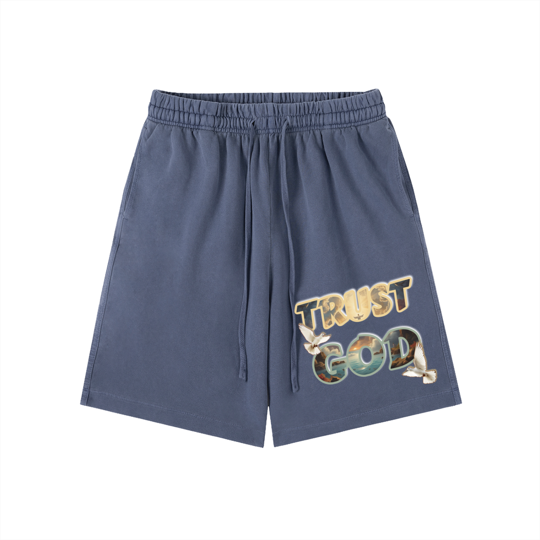Shorts,Trust god shorts
