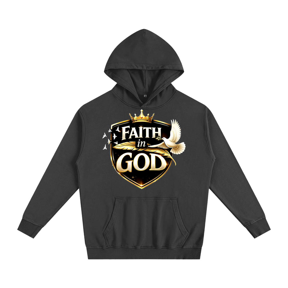 FAITH IN GOD Oversized Essential Hoodie