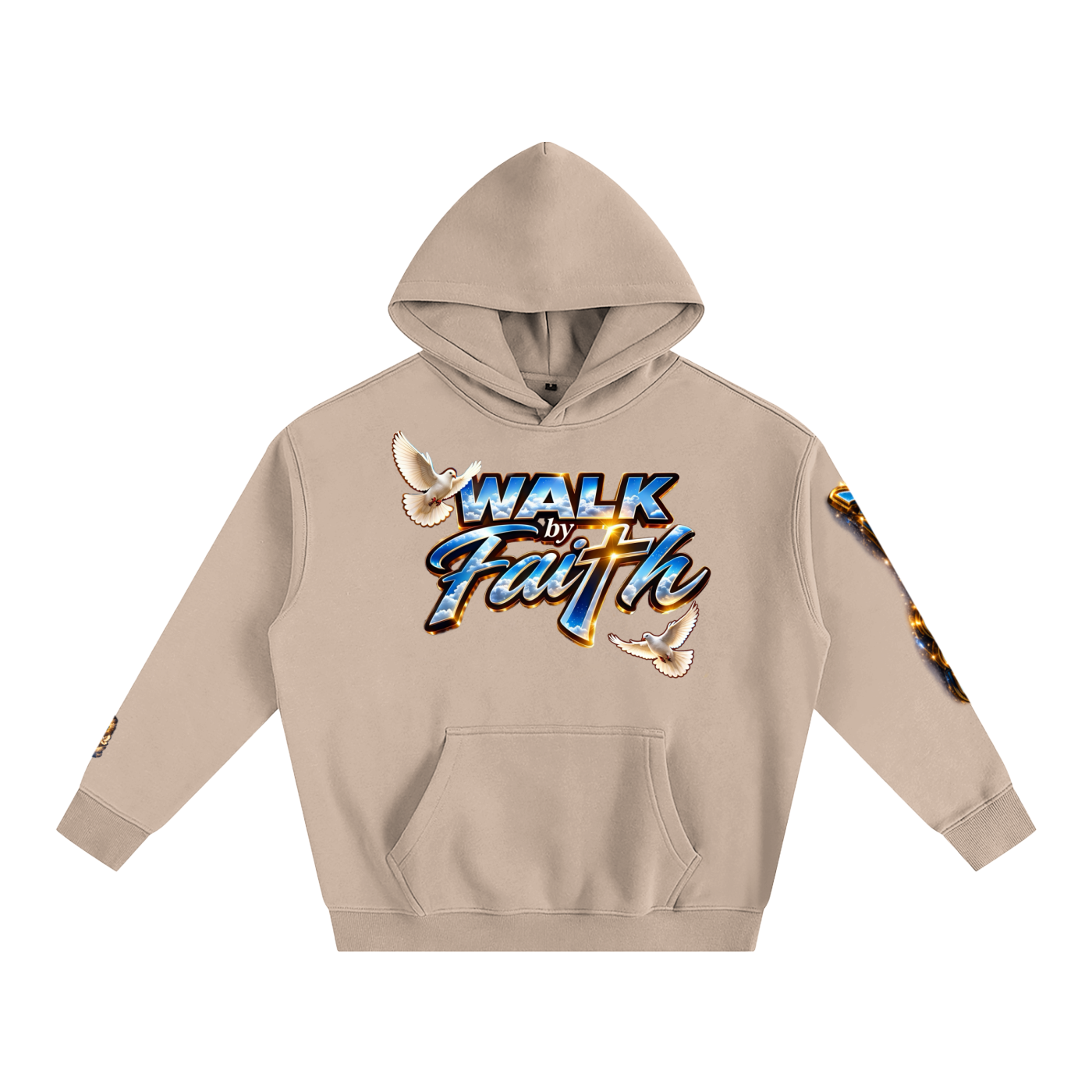 Man of GOD Walk by Faith Oversize Fleeced Hoodie