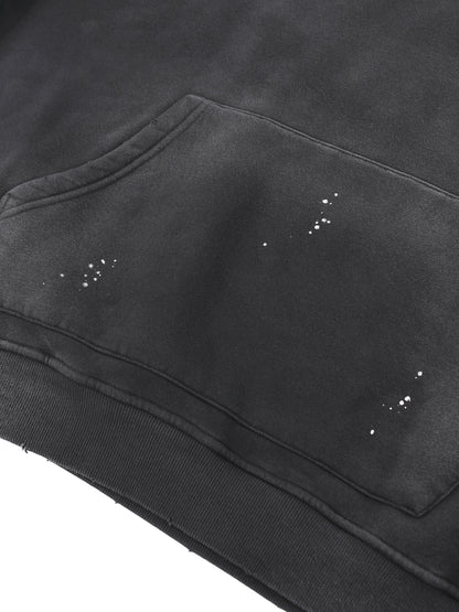 TRUST GOD Vintage Washed Frayed Hoodie