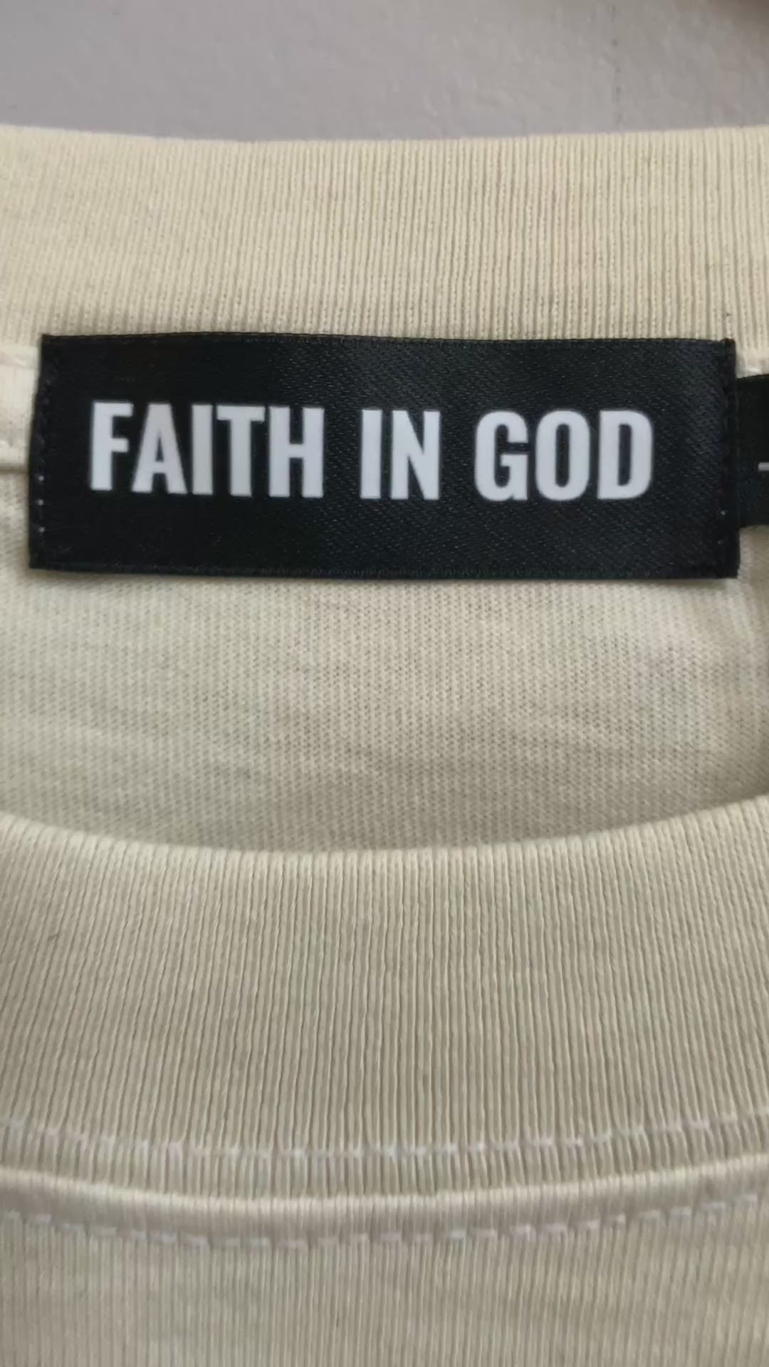 Faith in GOD Vintage Washed Oversized Tee
