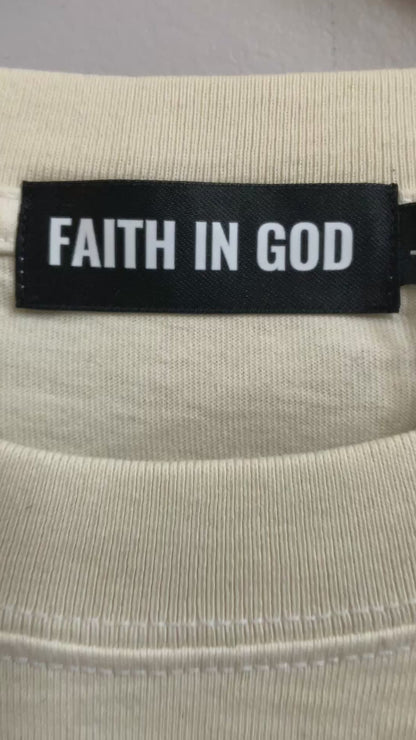 Faith in GOD Vintage Washed Oversized Tee